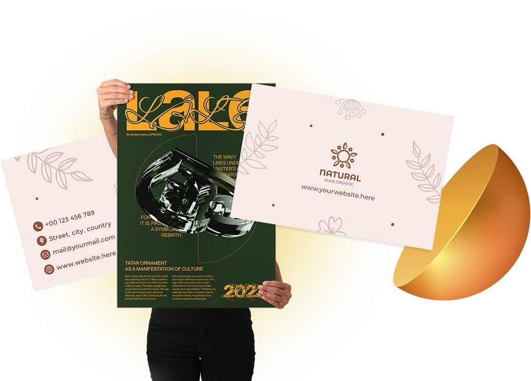 Collection of professionally designed print materials